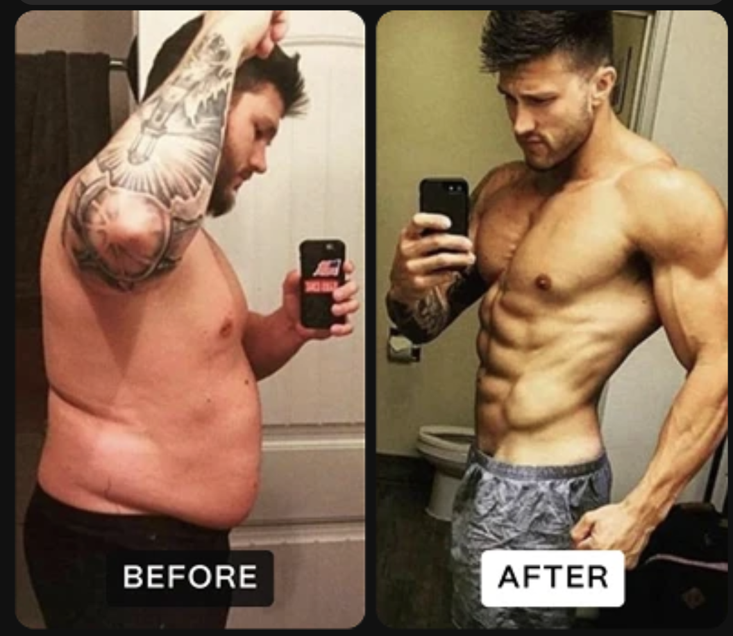 PuraVita customer before and after